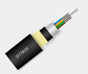 松套层绞式单细圆钢丝铠装光缆(GYTA33)