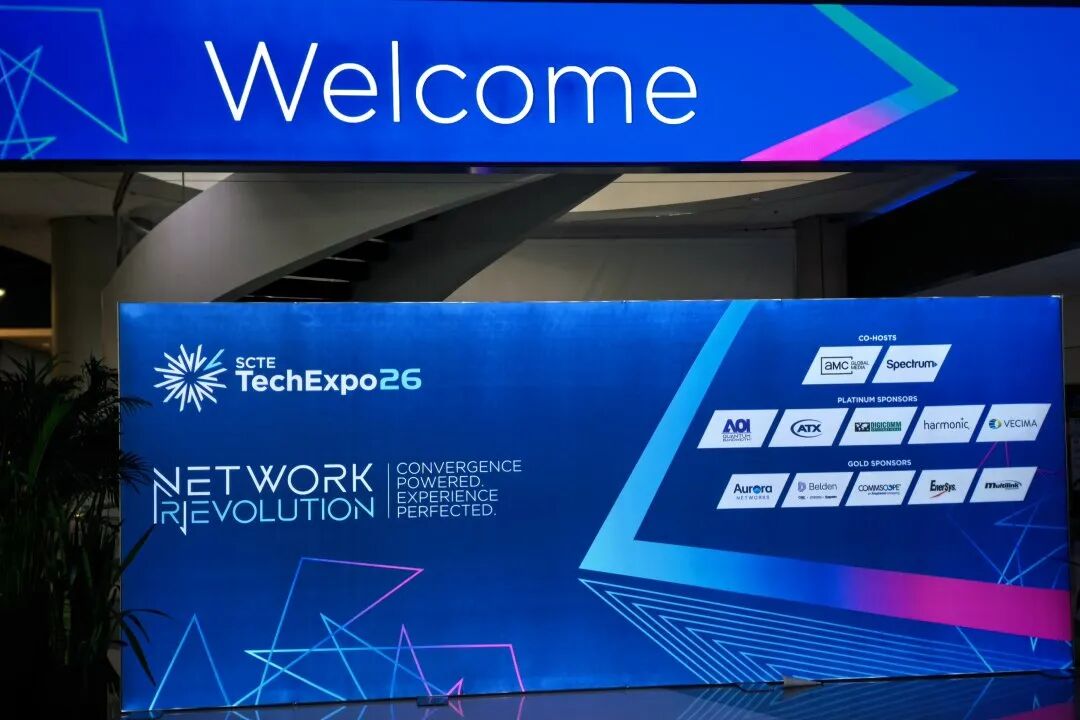SCTE TechExpo26 展会主场背景墙